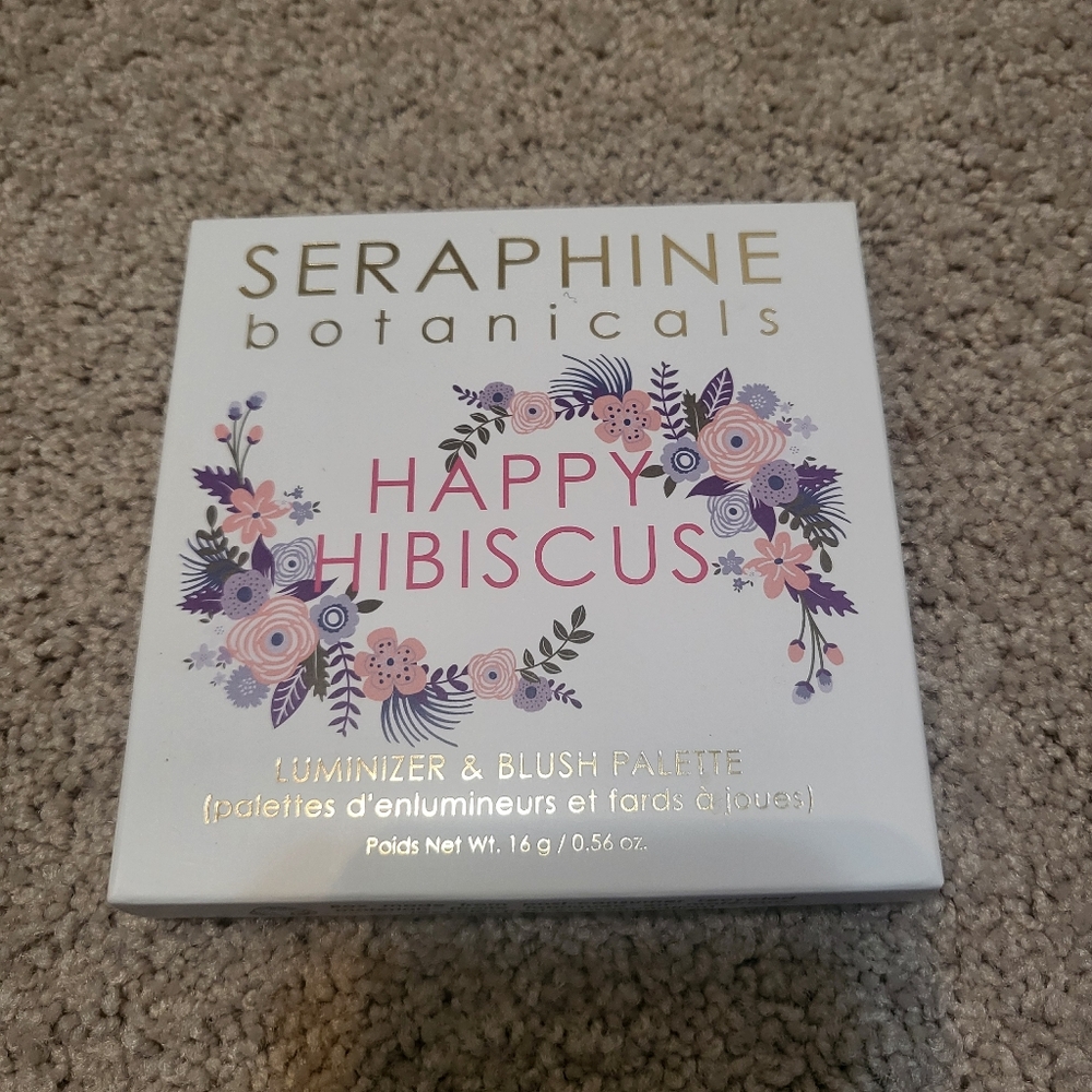 Seraphine Botanicals Happy Hibiscus Luminizer & Blush Palette 16g New Roselle